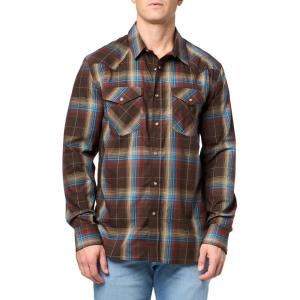 Pendleton Mens Classic(Dark Brown/Blue Multi Plaid)