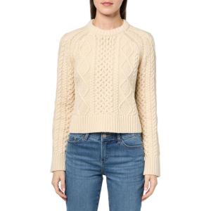 Pendleton Womens Cropped Fisherman Sweater(Birch)