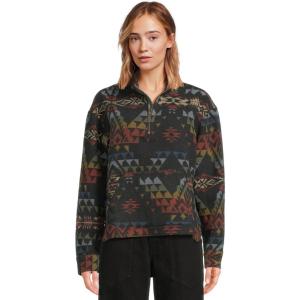 Pendleton Women’s Half-Zip Pullover(Black Multi)