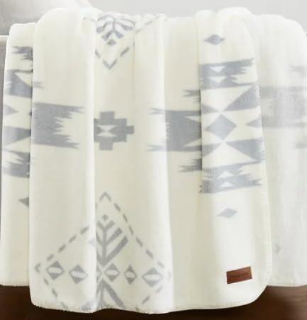 imagePendleton Ultra Soft Sherpa Fleece Plush Throw 50quot x 70quot Birch Tree