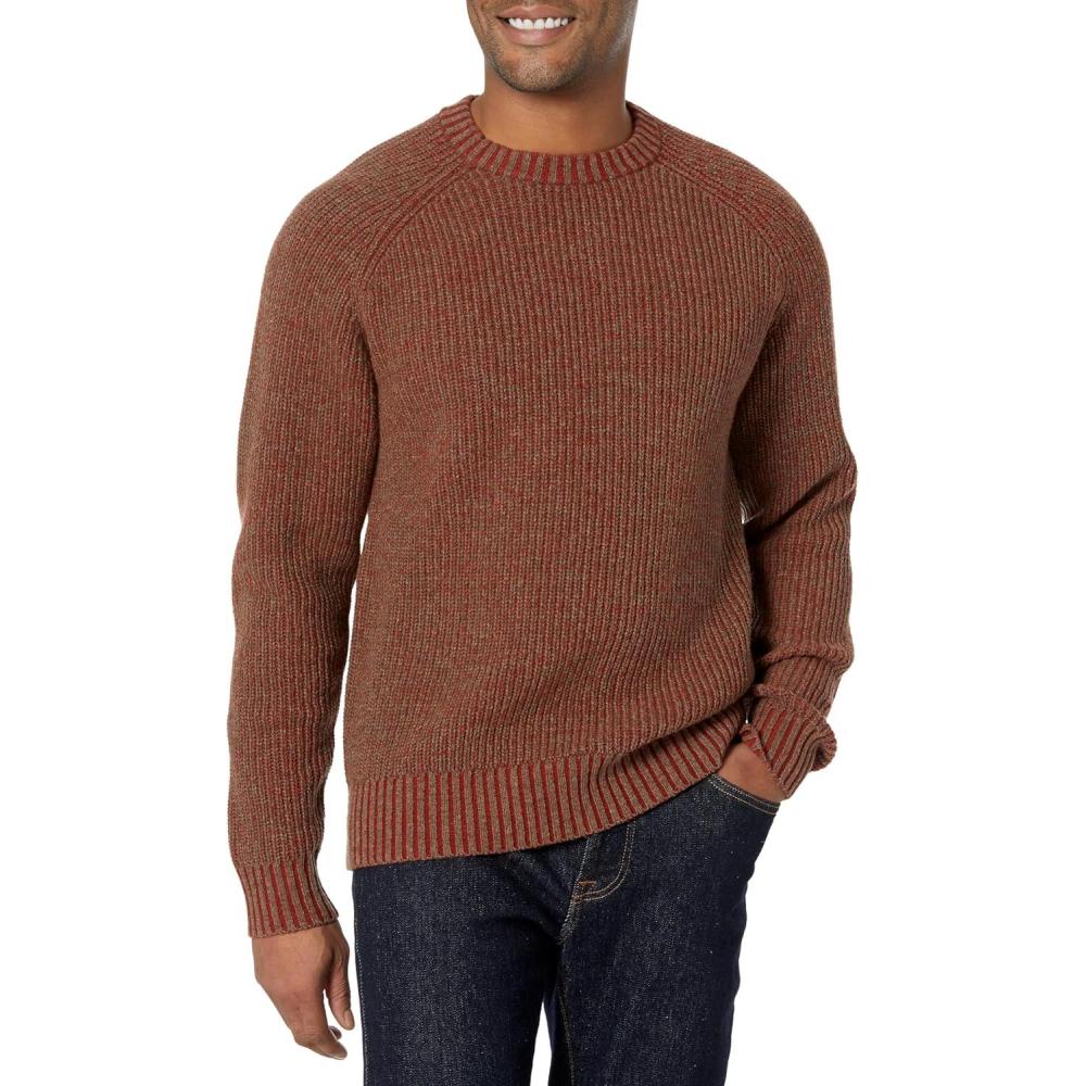 imagePendleton Mens Lambswool Crew SweaterKhakiChili Twist