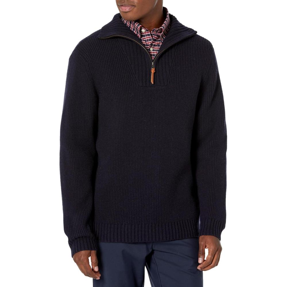 imagePendleton Mens Merino 14 Zip SweaterDark Navy