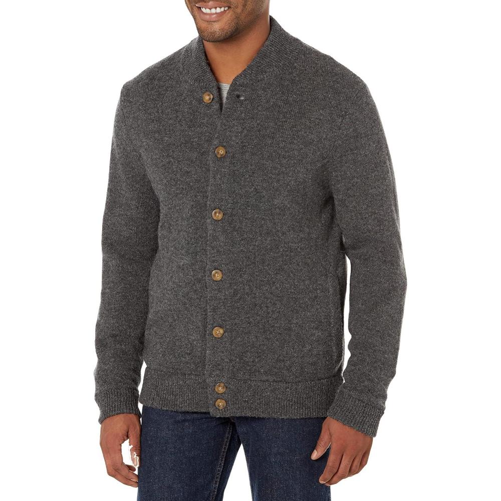 imagePendleton Mens Shetland Wool CardiganCharcoal