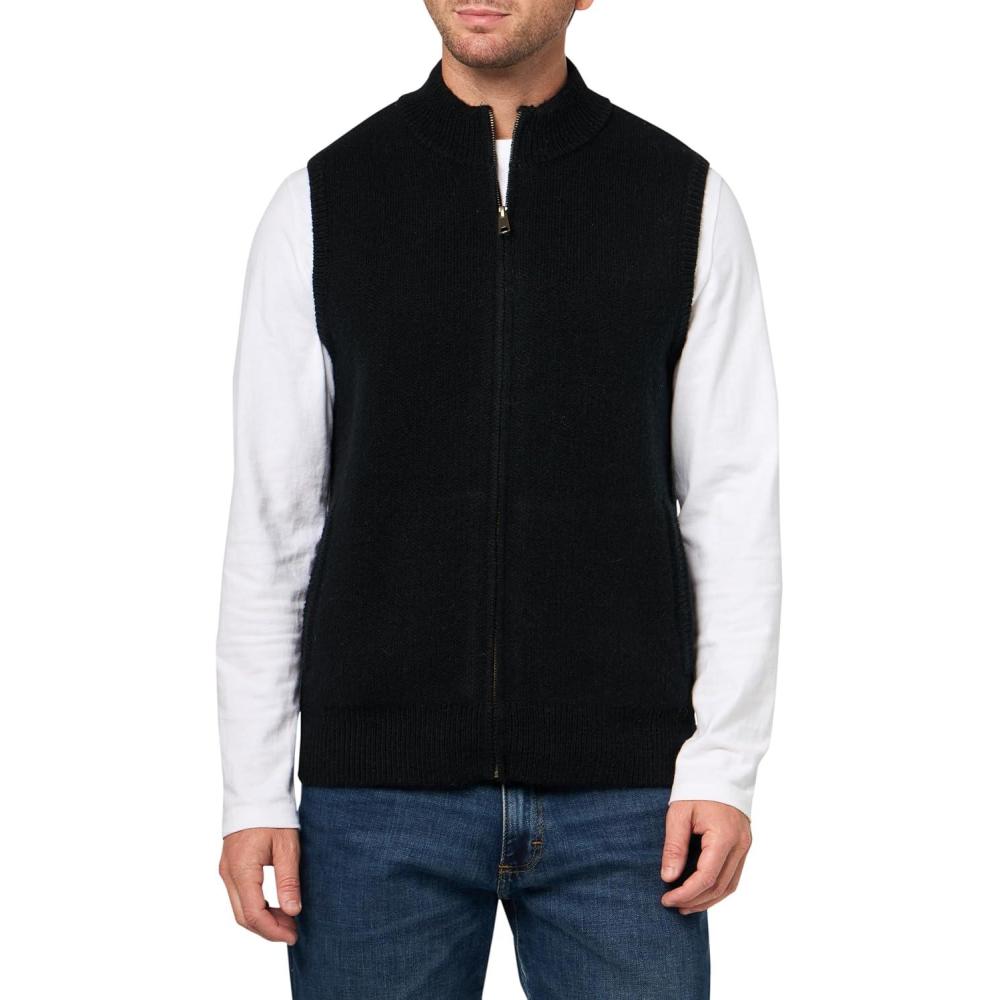 imagePendleton Mens Shetland Wool Sweater VestBlack