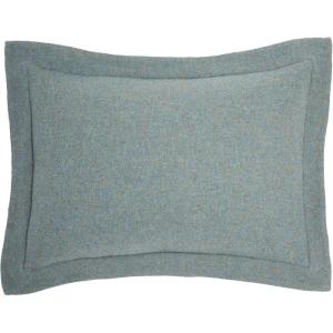 Pendleton EZ-C Standard Sham 20″ x 26″ – Decorative Cushion, Eco-Responsible Wool Pillowcase, Envelope Back Slipcover, Bedding Accessory – Shale Blue(Shale Blue)