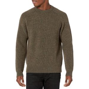 Pendleton Men’s Lambswool Crew Sweater(Khaki/Fir Twist)