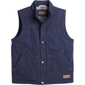Pendleton Men’s Pine Grove Canvas Vest with Wool Blend Lining(Navy)