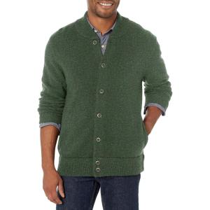 Pendleton Mens Shetland Wool Cardigan(Fir)
