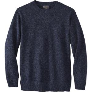 Pendleton Men’s Shetland Wool Pullover Men’s Sweater – Classic Crewneck for Men, Naturally Warm, Odor and Stain-Resistant(Indigo Heather)