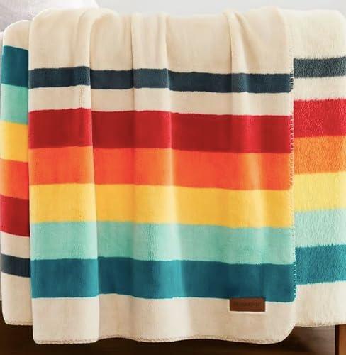 imagePendleton Ultra Soft Sherpa Fleece Plush Throw 50quot x 70quot Mount Foraker