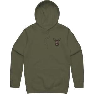 Pendleton Men’s Graphic Hoodie, Cotton Sweatshirt with Hooded Drawstring and Soft Printed Design – Military Green/Black(Military Green/Black)