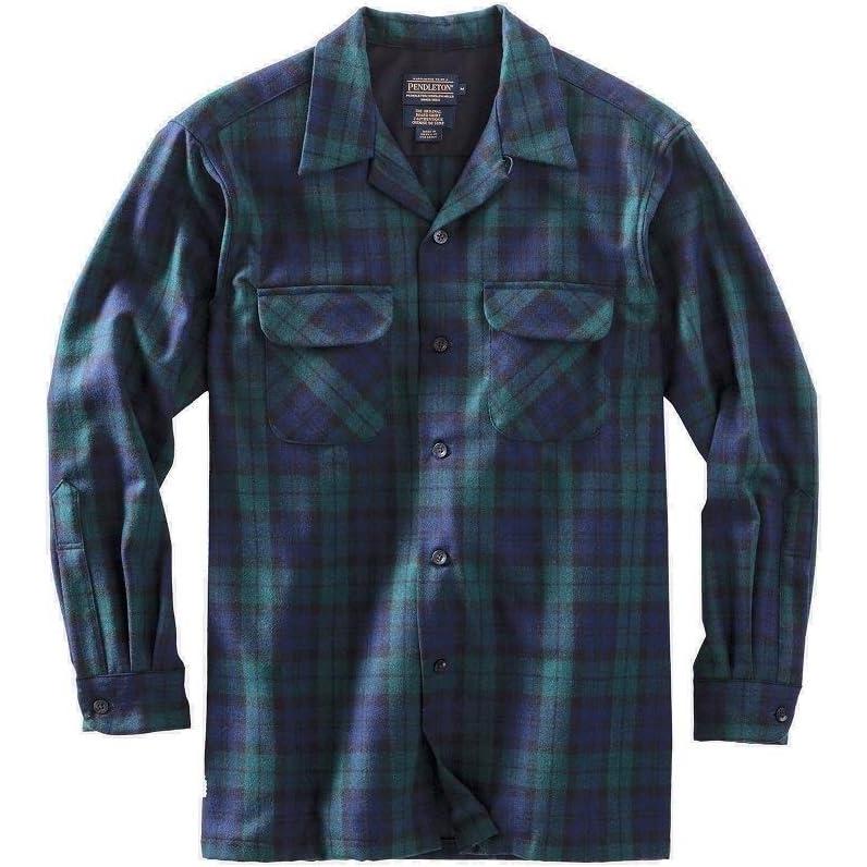 image:imagePendleton Mens Long Sleeve Classic Fit Board Wool ShirtBlack Watch Tartan30069