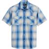 Ivory/Blue Plaid
