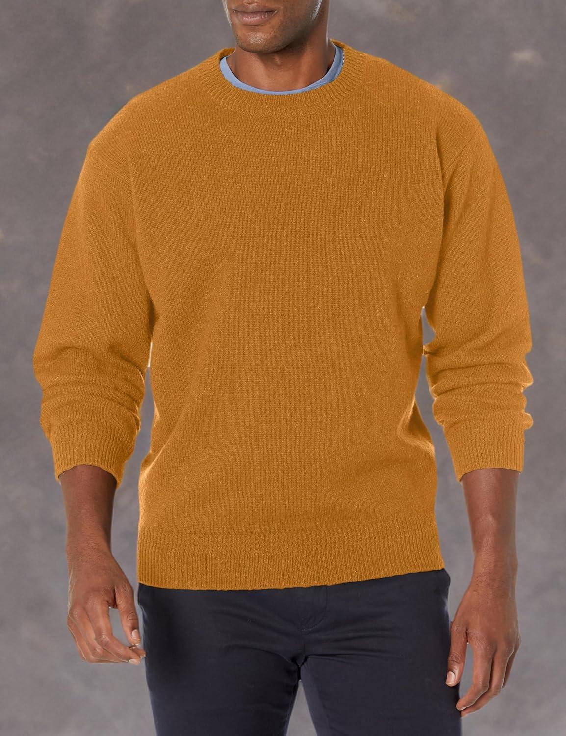 image:imagePendleton Mens Shetland Wool CrewDeep Gold
