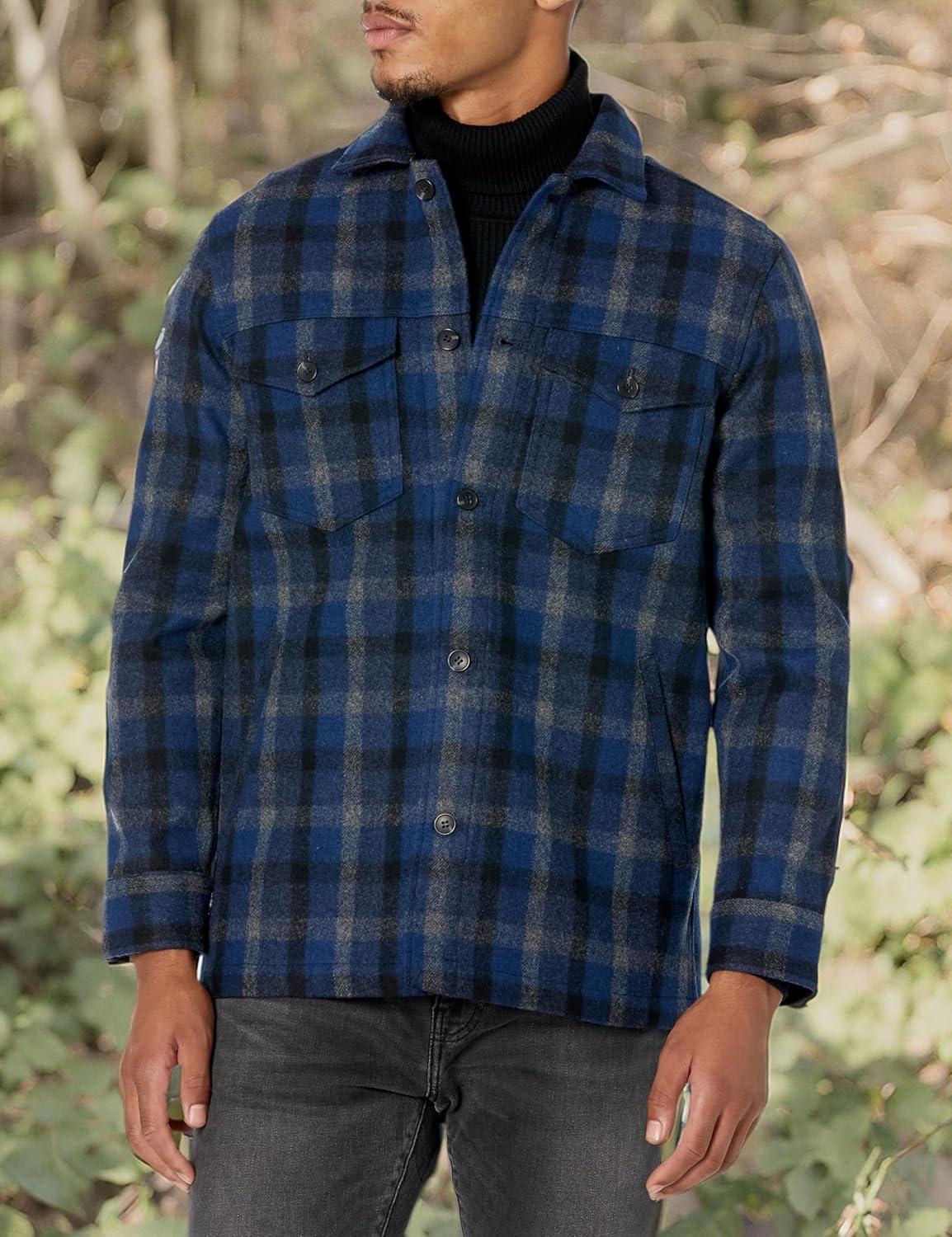 image:imagePendleton mens Lawson Wool CoatNavy Multi Ombre