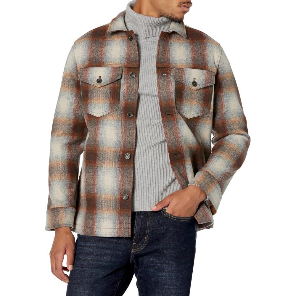 image:imagePendleton mens Lawson Wool CoatBrown Multi Ombre