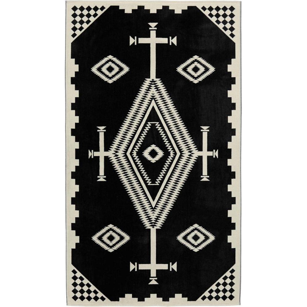 image:imagePendleton Oversized Jacquard Spa Towels 40 x 70 inches Bath Towels 100 Cotton Soft and Quick Dry for The Beach Hot Tub Pool  Highland Peak AquaLos Ojos Black