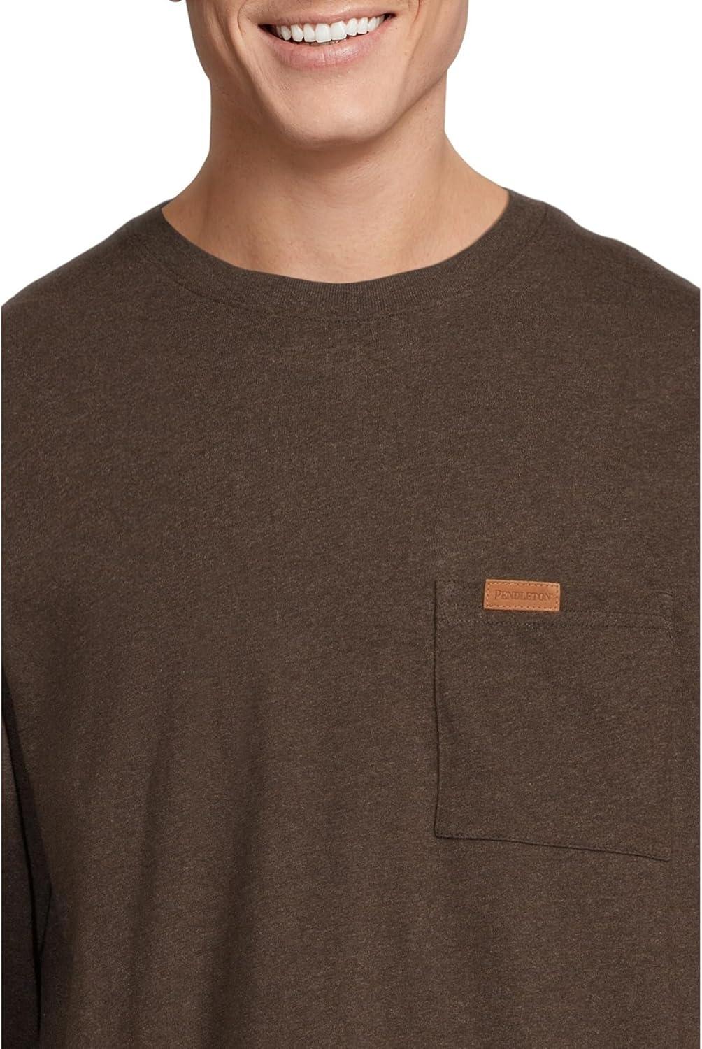 image:imagePendleton Mens Deschutes Tee Long SleeveBrown Heather
