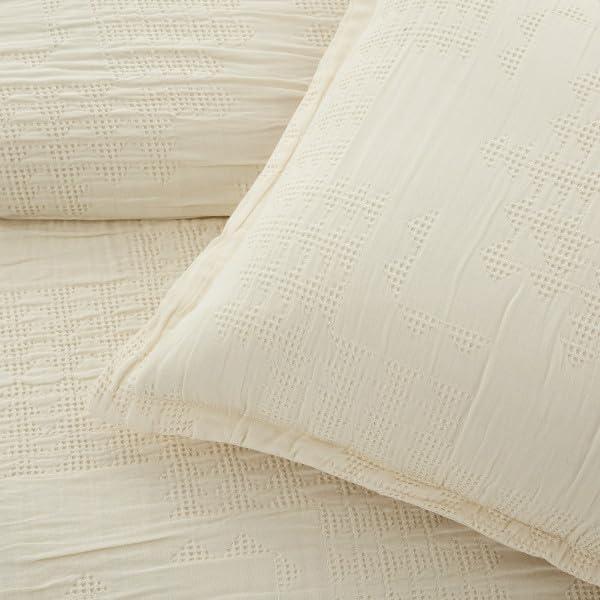 image:imagePendleton Aurora Twin Comforter Set Stripe Luxury Cotton Bedding Holiday Bedroom Decor with Pillow Sham Breathable Plush Soft Comfortable Quilt Sets for Dorm Room Essentials Tan MultiIvory