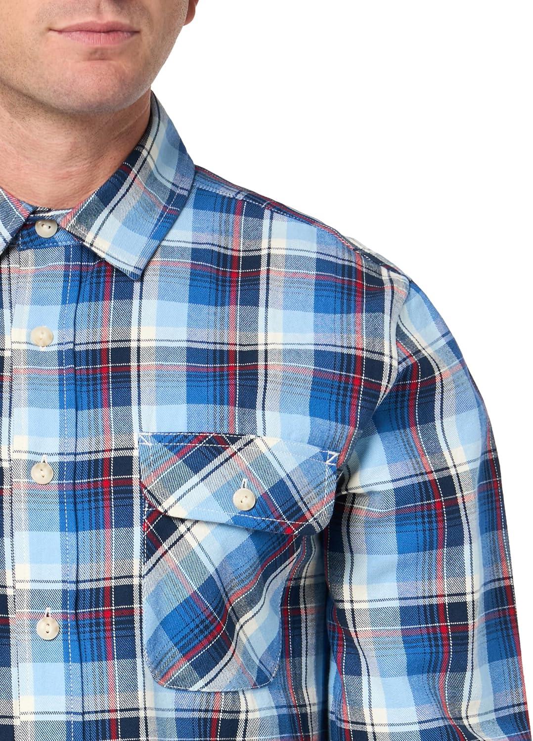 image:imagePendleton Mens Long Sleeve Beach Shack ShirtBlueWhiteRed Plaid