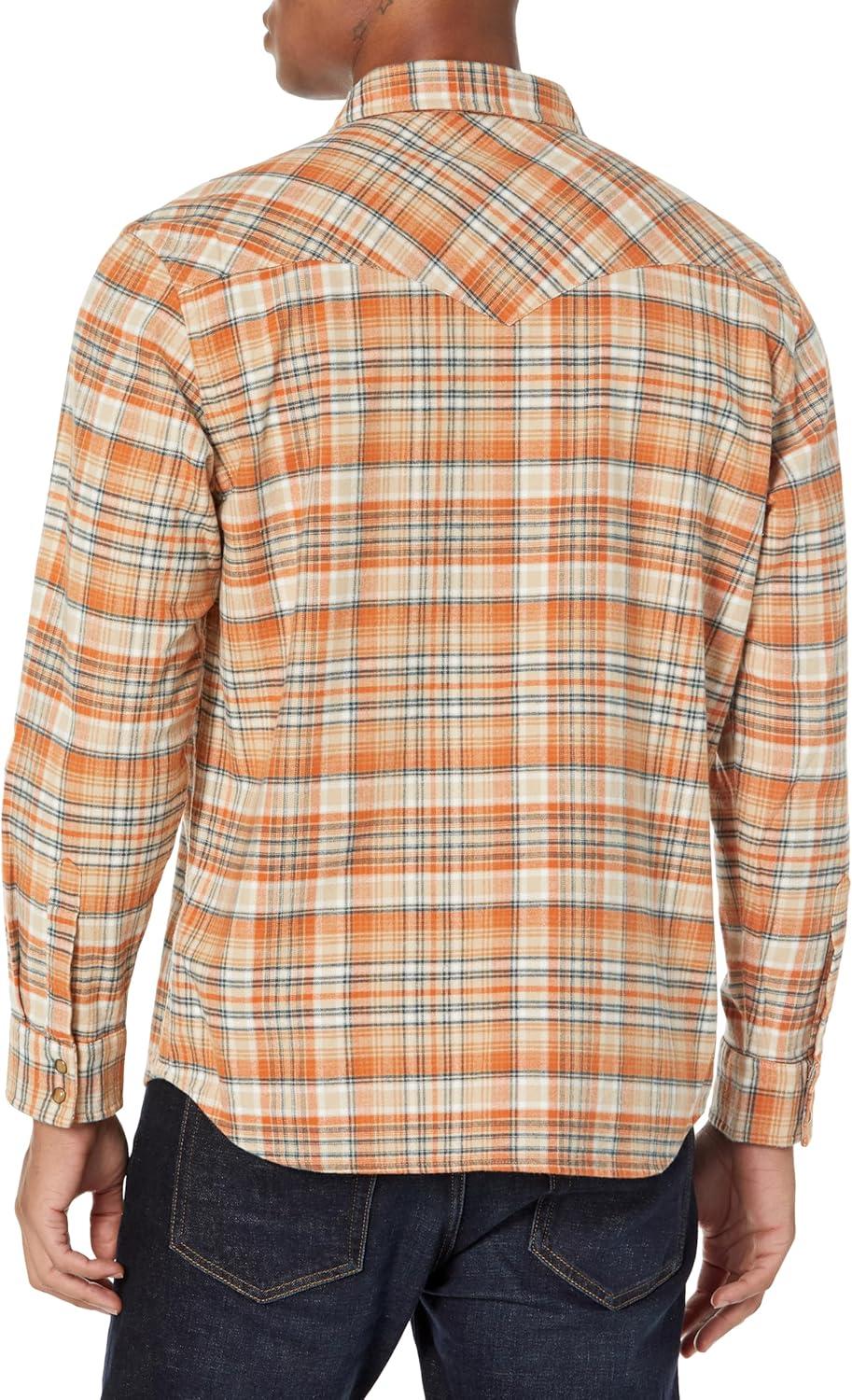 image:imagePendleton Mens Long Sleeve Wyatt ShirtTanBrownRust Plaid