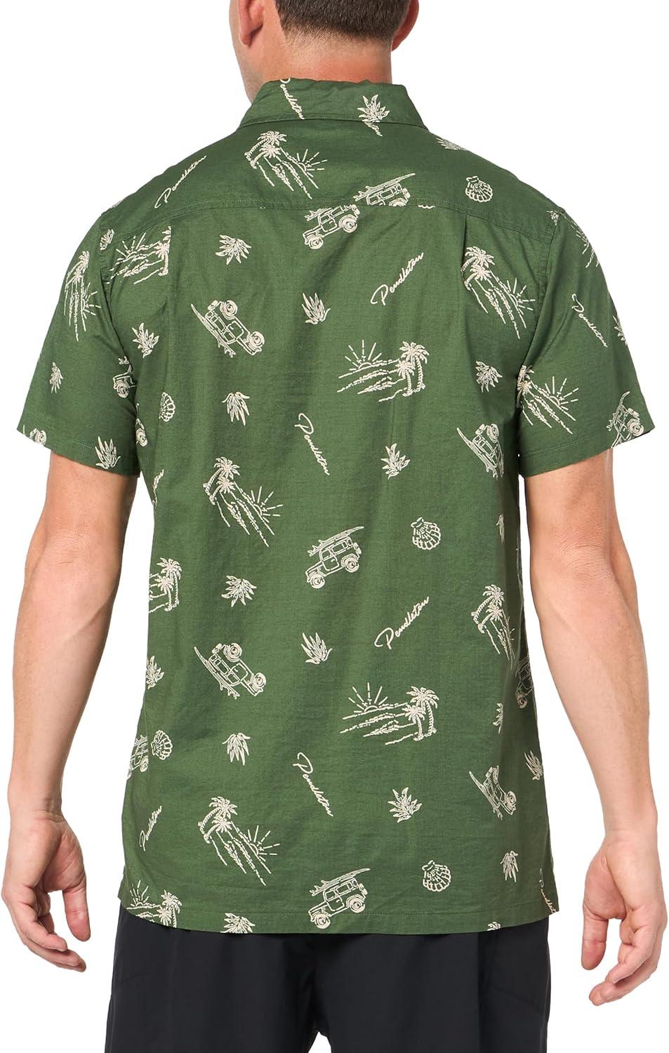 image:imagePendleton Mens Short Sleeve Aloha ShirtDune Rider Olive