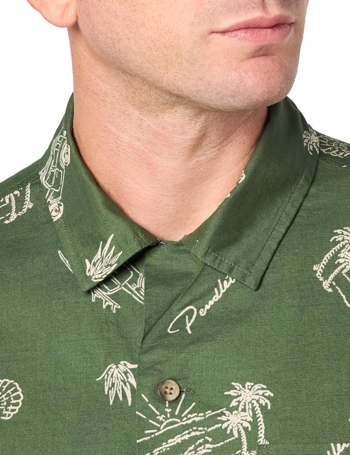 image:imagePendleton Mens Short Sleeve Aloha ShirtDune Rider Olive