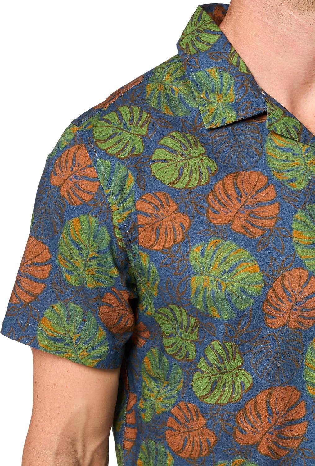 image:imagePendleton Mens Short Sleeve Aloha ShirtMonstera Blue