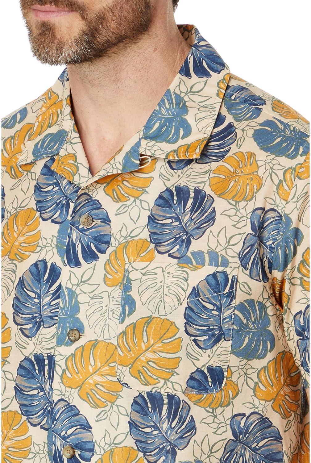 image:imagePendleton Mens Short Sleeve Aloha ShirtMonstera Tan