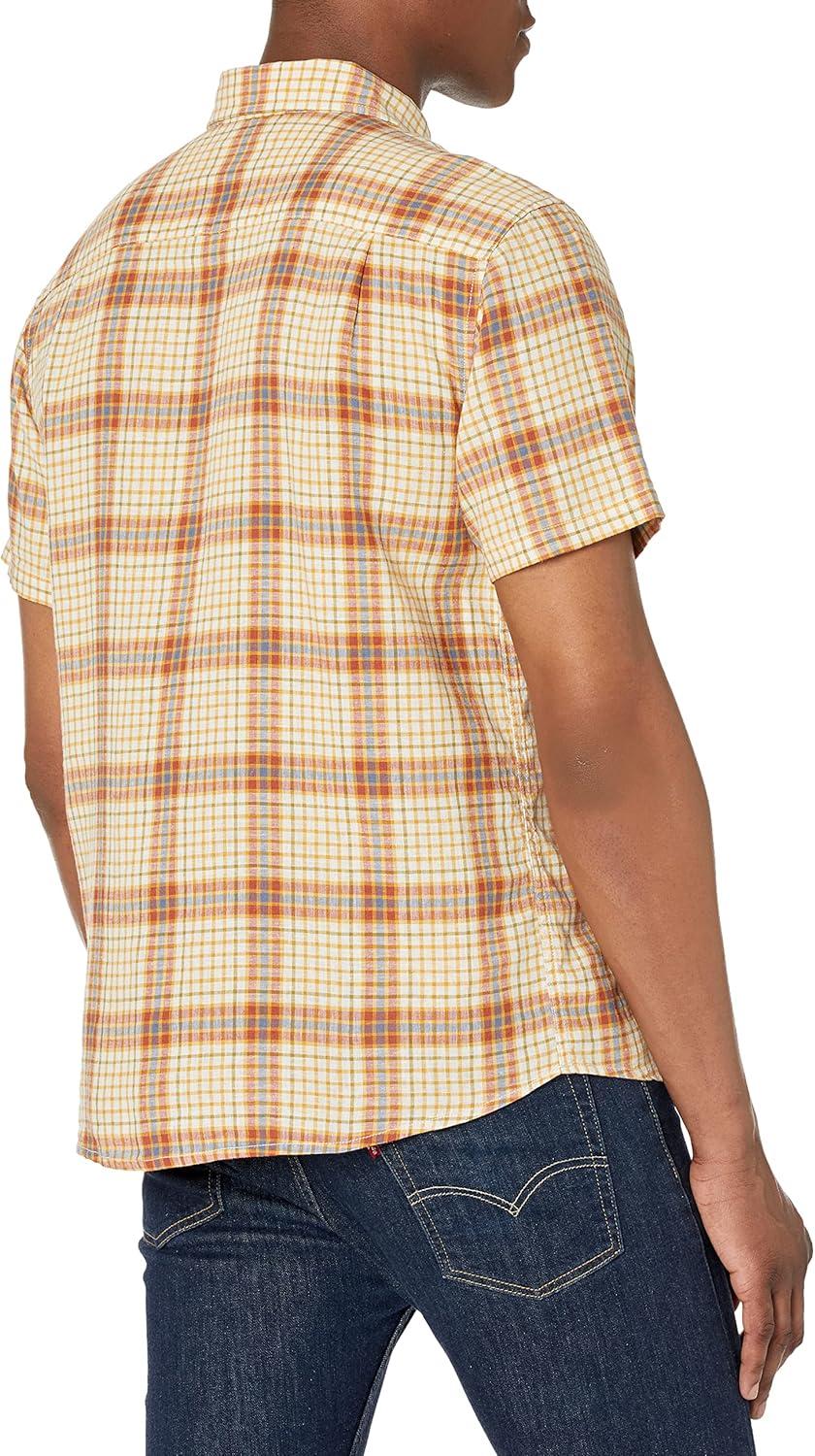 image:imagePendleton Mens Short Sleeve Dawson ShirtIvoryRust Check