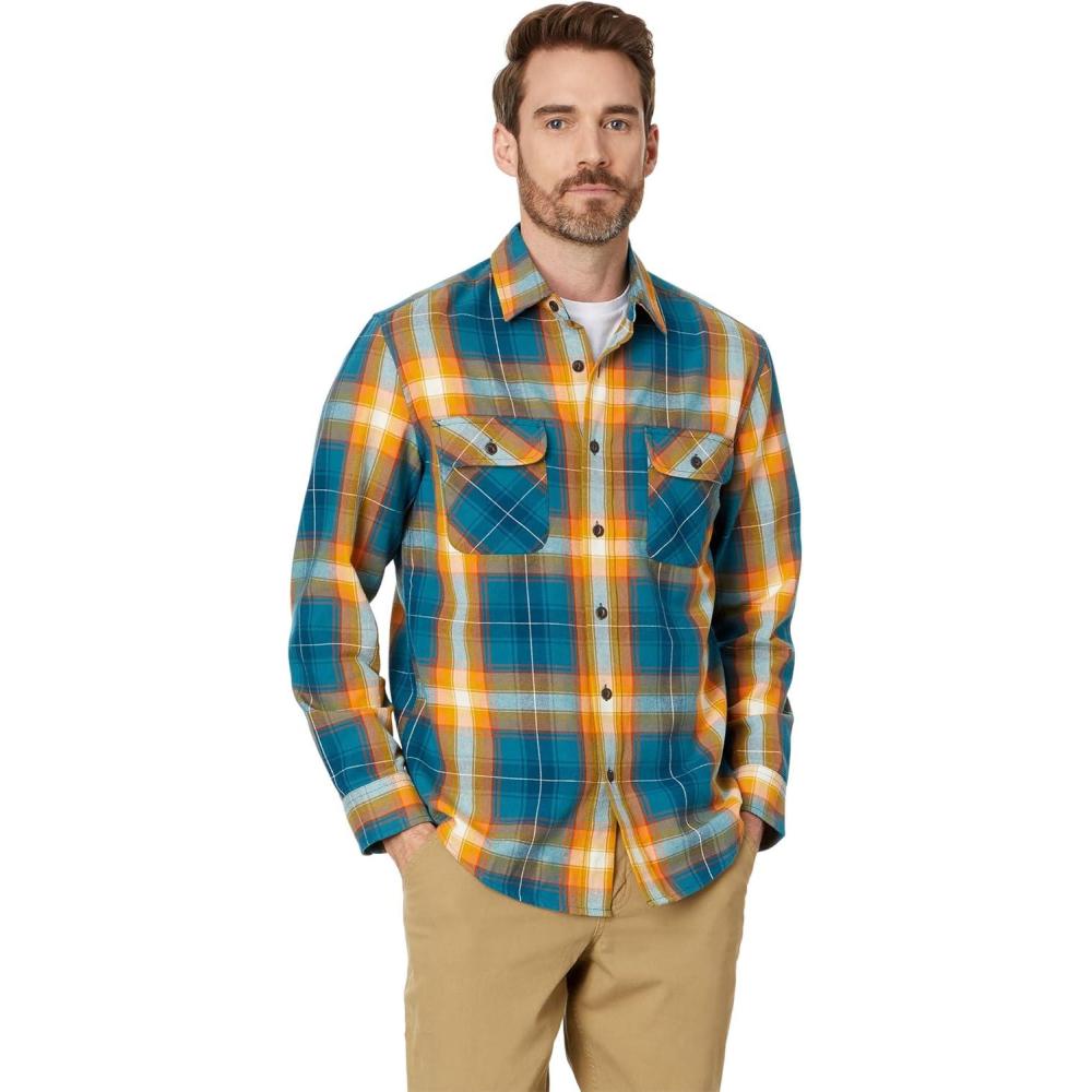 image:imagePendleton Mens Long Sleeve Beach Shack ShirtAegeanCitrus Plaid