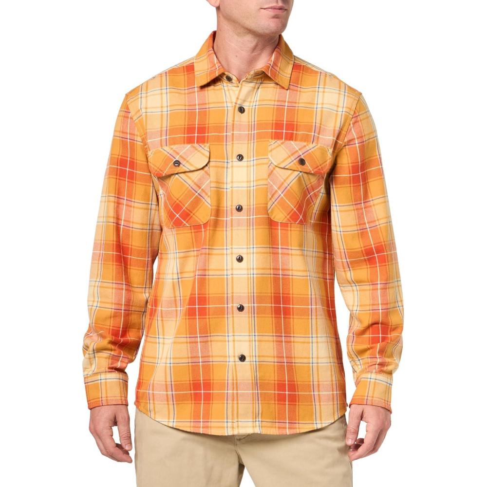 image:imagePendleton Mens Long Sleeve Beach Shack ShirtRustCitrusWhite Plaid