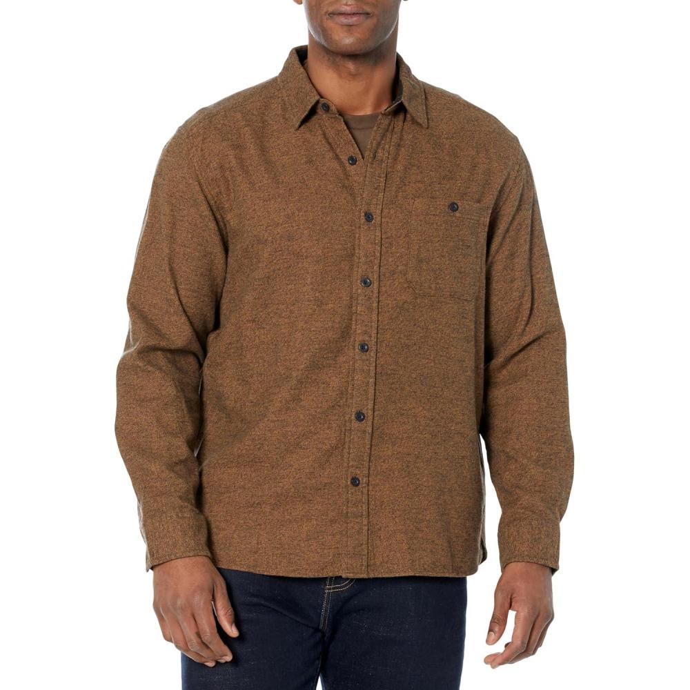 image:imagePendleton Mens Long Sleeve Fremont Flannel ShirtPecan Heather