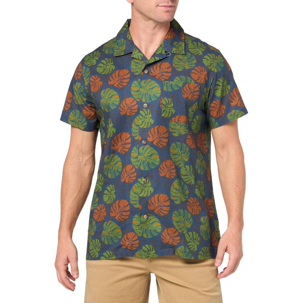 image:imagePendleton Mens Short Sleeve Aloha ShirtMonstera Blue