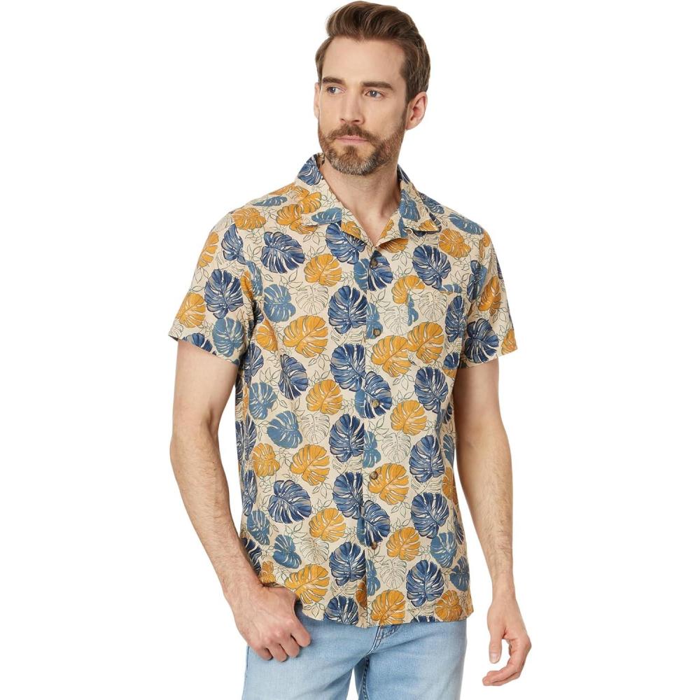 image:imagePendleton Mens Short Sleeve Aloha ShirtMonstera Tan