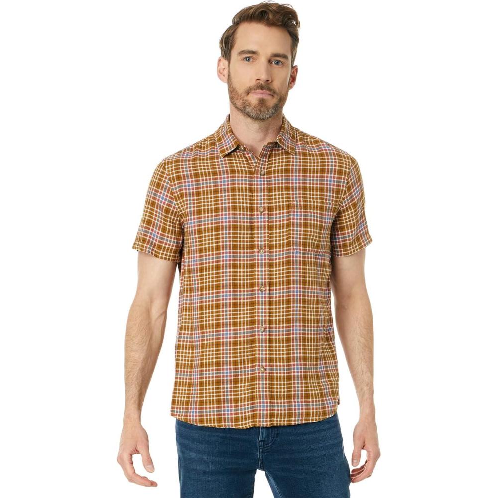 image:imagePendleton Mens Short Sleeve Dawson ShirtBronzeRedBlue Plaid