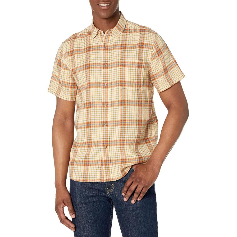 image:imagePendleton Mens Short Sleeve Dawson ShirtIvoryRust Check