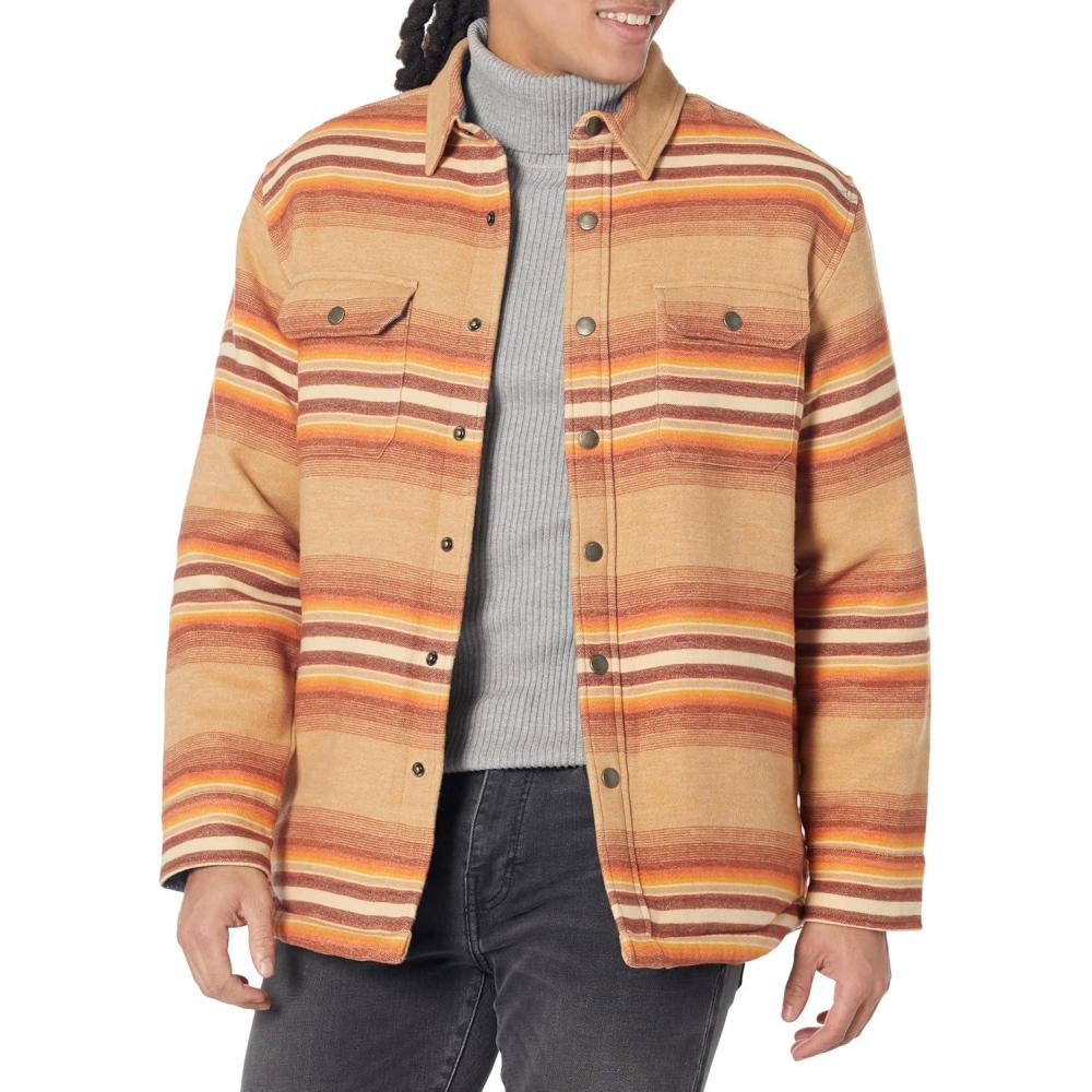image:imagePendleton mens Bay City Shirt JacketRalston Stripe Tan