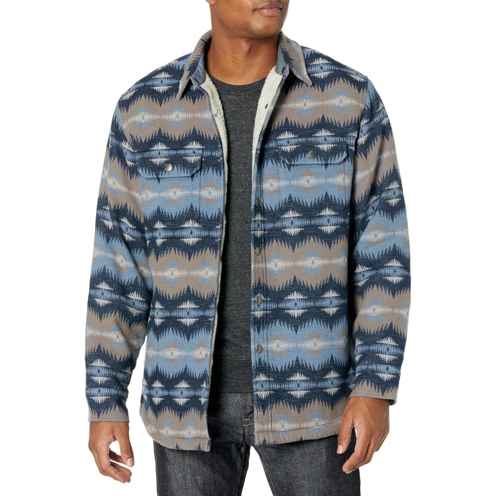 image:imagePendleton mens Sherpa Lined Shirt JacketTye River Blue