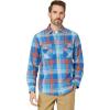 Faded Indigo/Fire Red Plaid