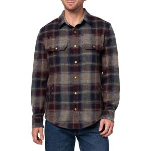 Pendleton Mens Classic(Maroon/Navy Herringbone Plaid)