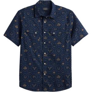 Pendleton Mens Laramie Shirt Short Sleeve(Western Navy)