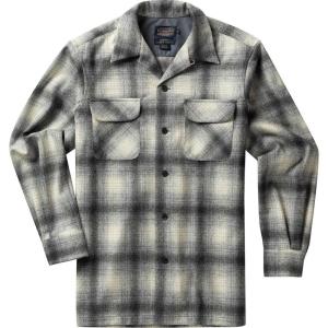 Pendleton Mens Long Sleeve Classic Fit Wool Board Shirt(Grey Mix Ombre)