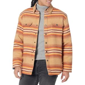 Pendleton mens Bay City Shirt Jacket(Ralston Stripe Tan)