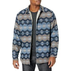 Pendleton mens Sherpa Lined Shirt Jacket(Tye River Blue)