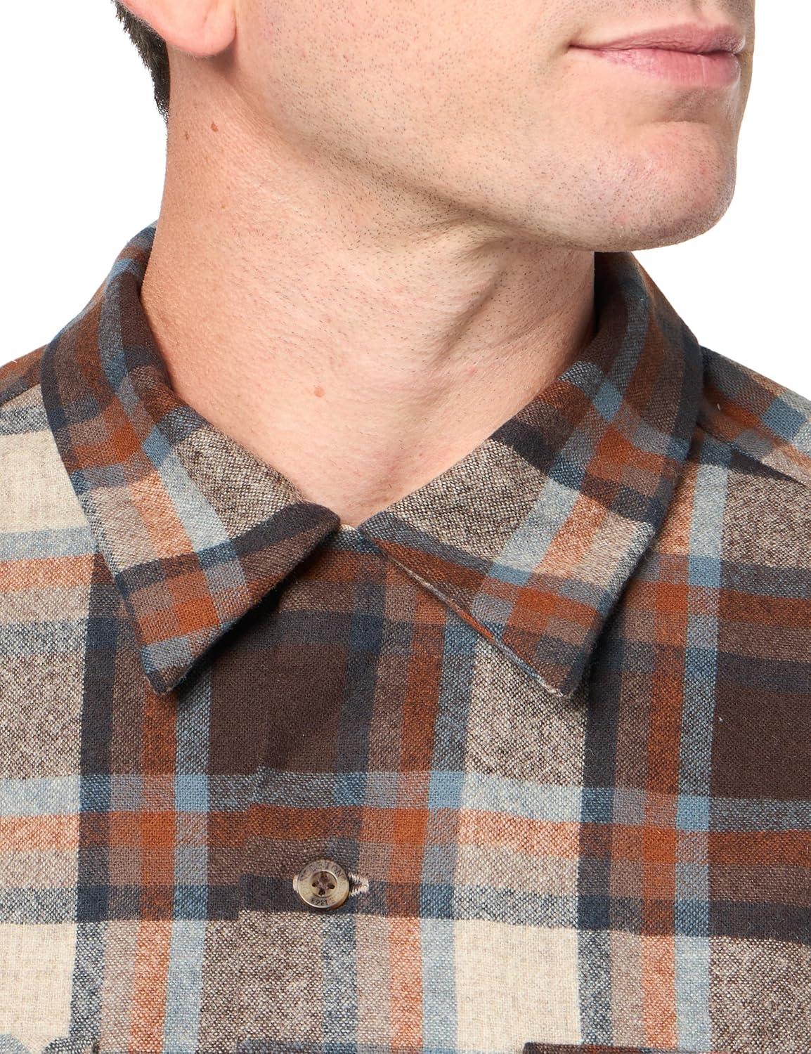 image:imagePendleton Mens Long Sleeve Board ShirtBrownTan Mix Plaid