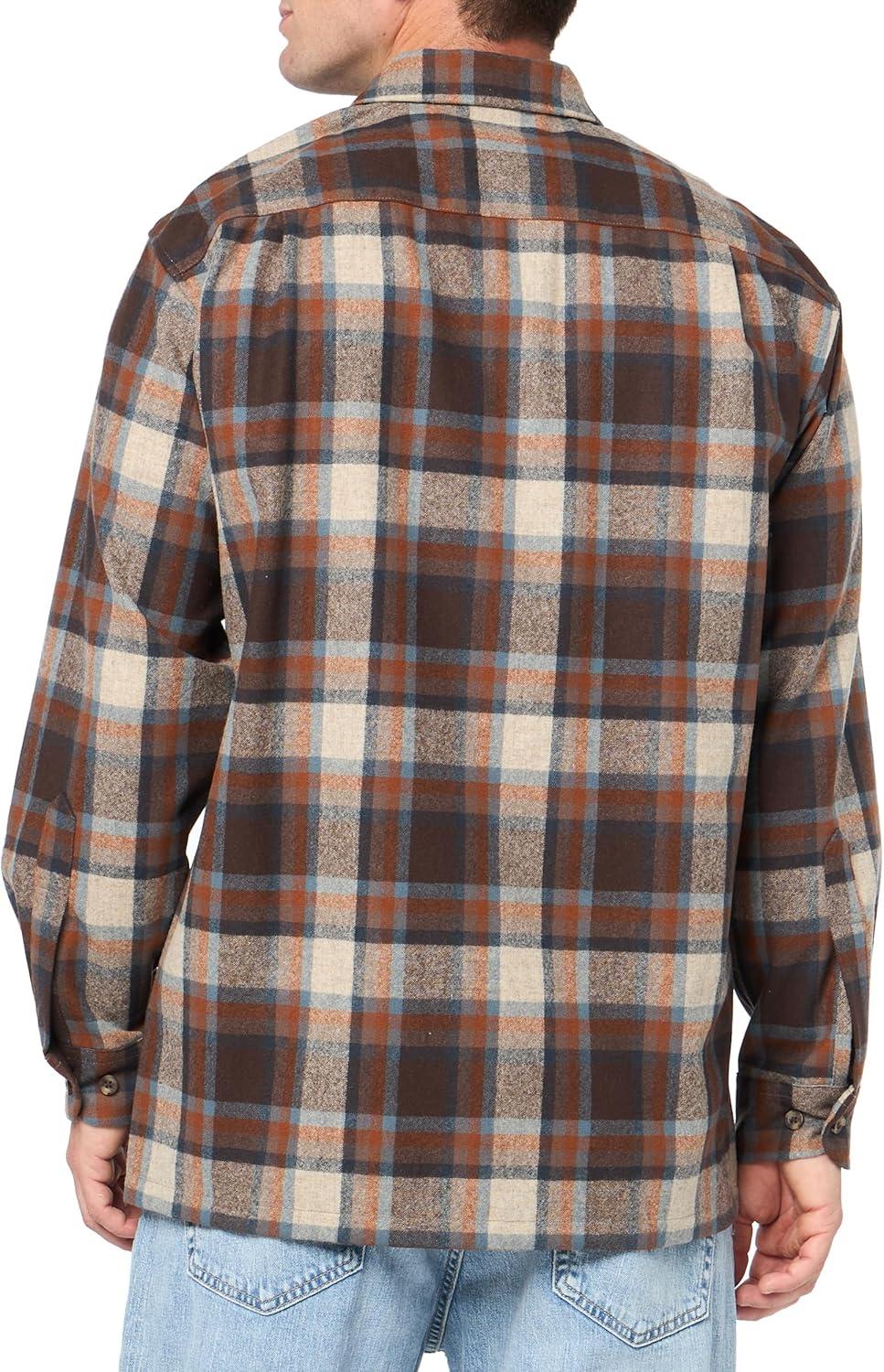 image:imagePendleton Mens Long Sleeve Board ShirtBrownTan Mix Plaid