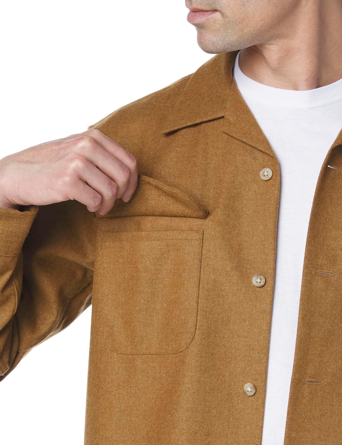 image:imagePendleton Mens Long Sleeve Board ShirtCamel Mix Solid