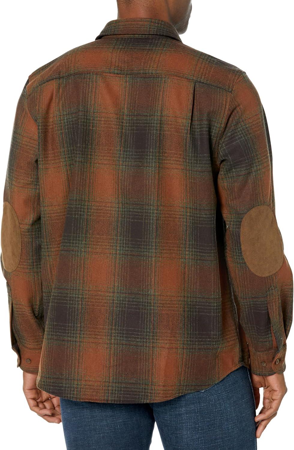 image:imagePendleton Mens Long Sleeve Classicfit Trail ShirtBrownGreen Mix Ombre