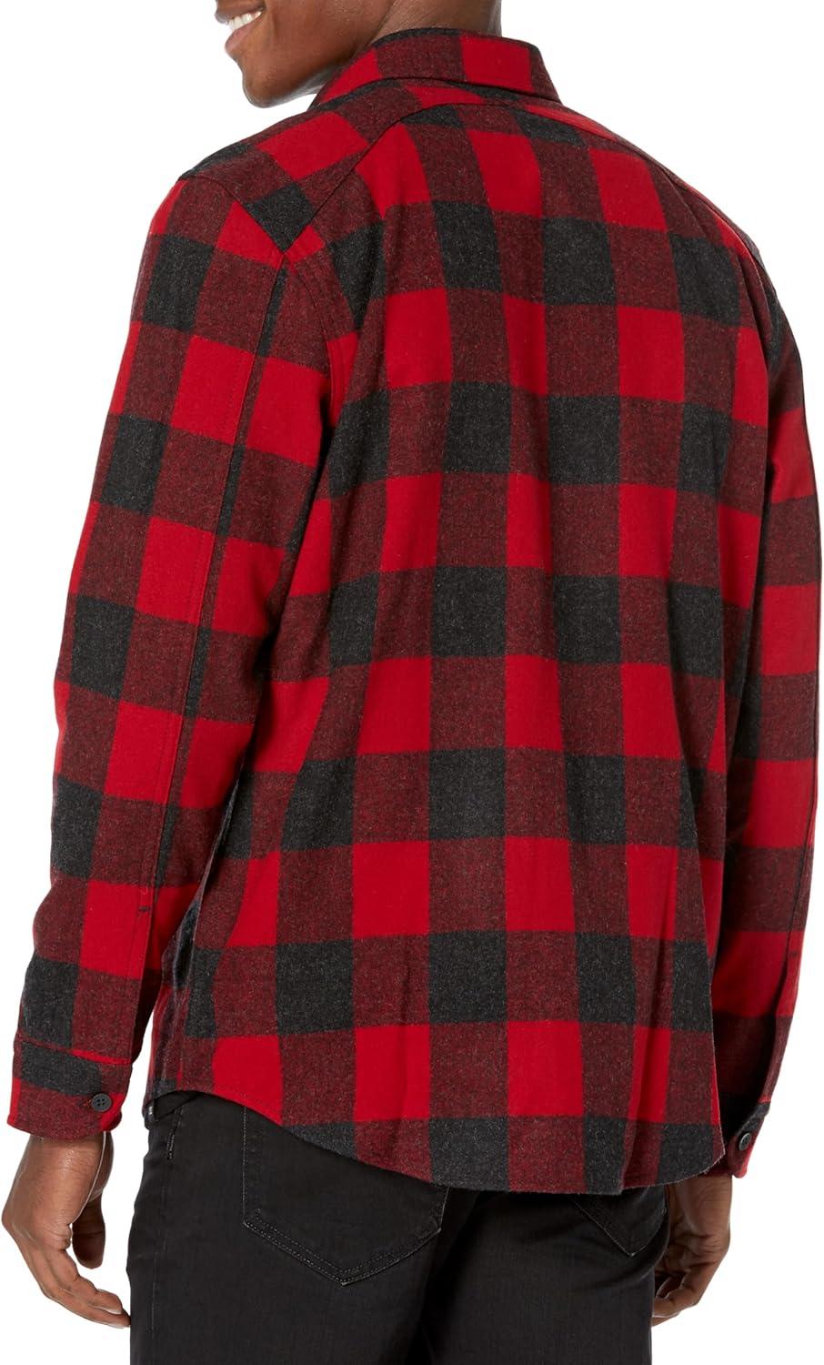 image:imagePendleton Mens Long Sleeve Scout ShirtRedOxford Buffalo Check